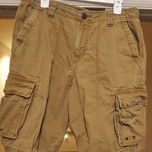 Aeropostale cargo shorts. size 33. Tan/khaki color